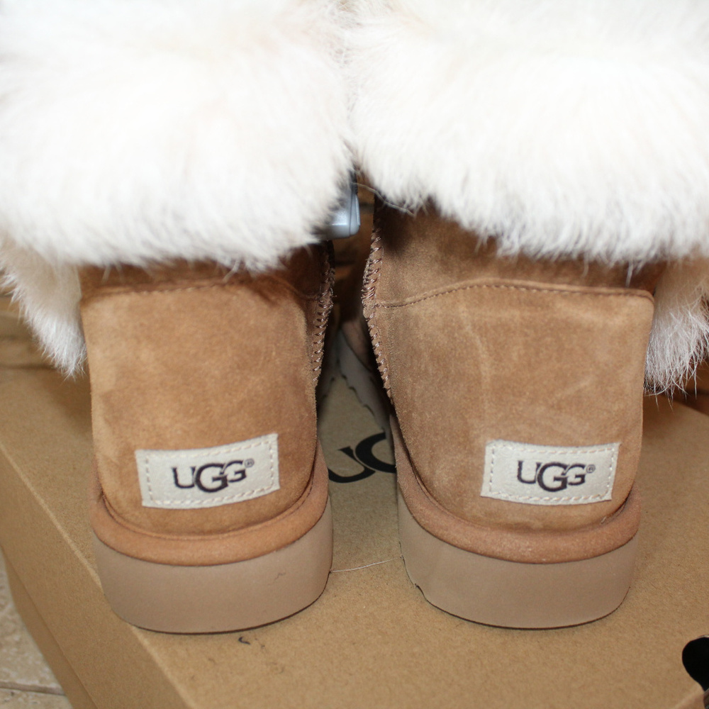 UGG MILLA TOSCANA FLUFF MINI SUEDE SHEARLING BOOT - Picture 4 of 8